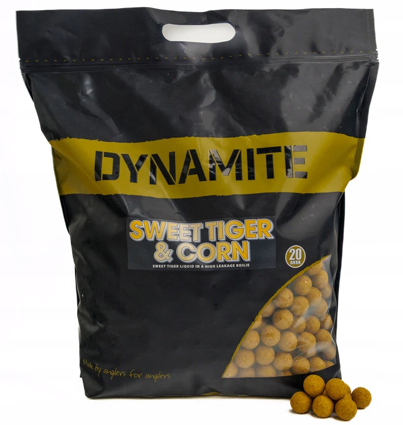Dynamite Baits Návnadové proteinové boilies Sweet Tiger Corn Boilies 5 kg/20 mm