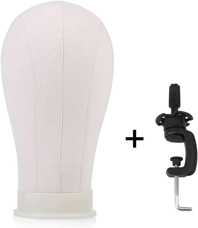 Hlava Figuríny Na Paruky Plátěná Se Svorkou 53 CM