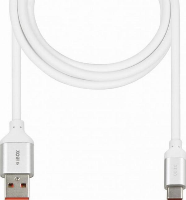 Ibox kabel USB-A do USB-C 1,5m QC 3.0 biały IKUMTCWQC Stan opakowania oryginalne