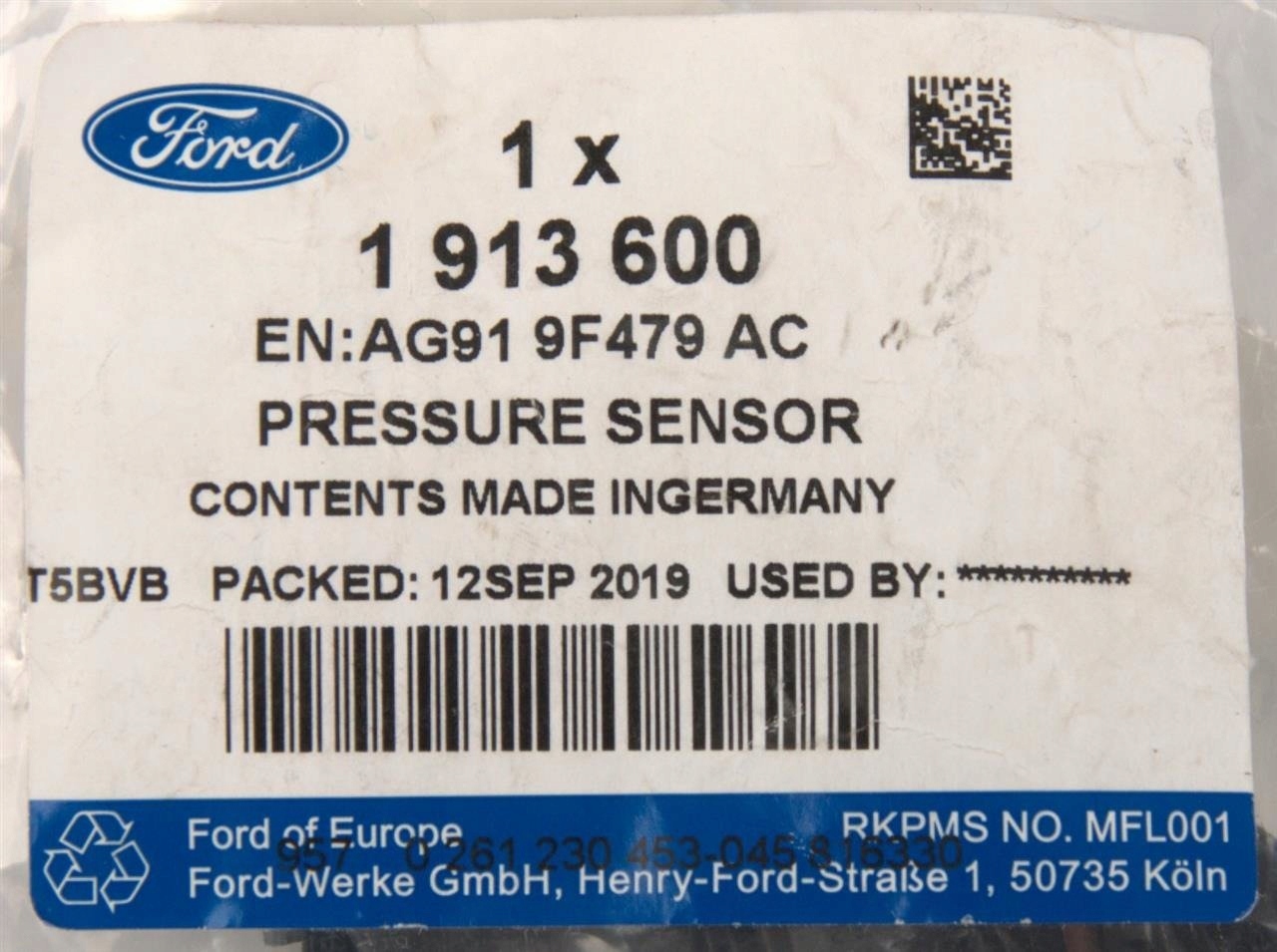 CZUJNIK CISNIENIA W KOLEKTORZE SSACYM FORD Engine Type Gasoline Diesel