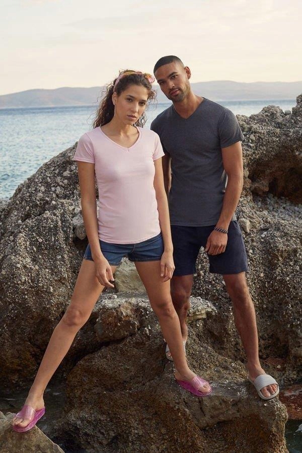 MĘSKI T shirt 100% BAWEŁNA podkoszulka Value V S Rozmiar S