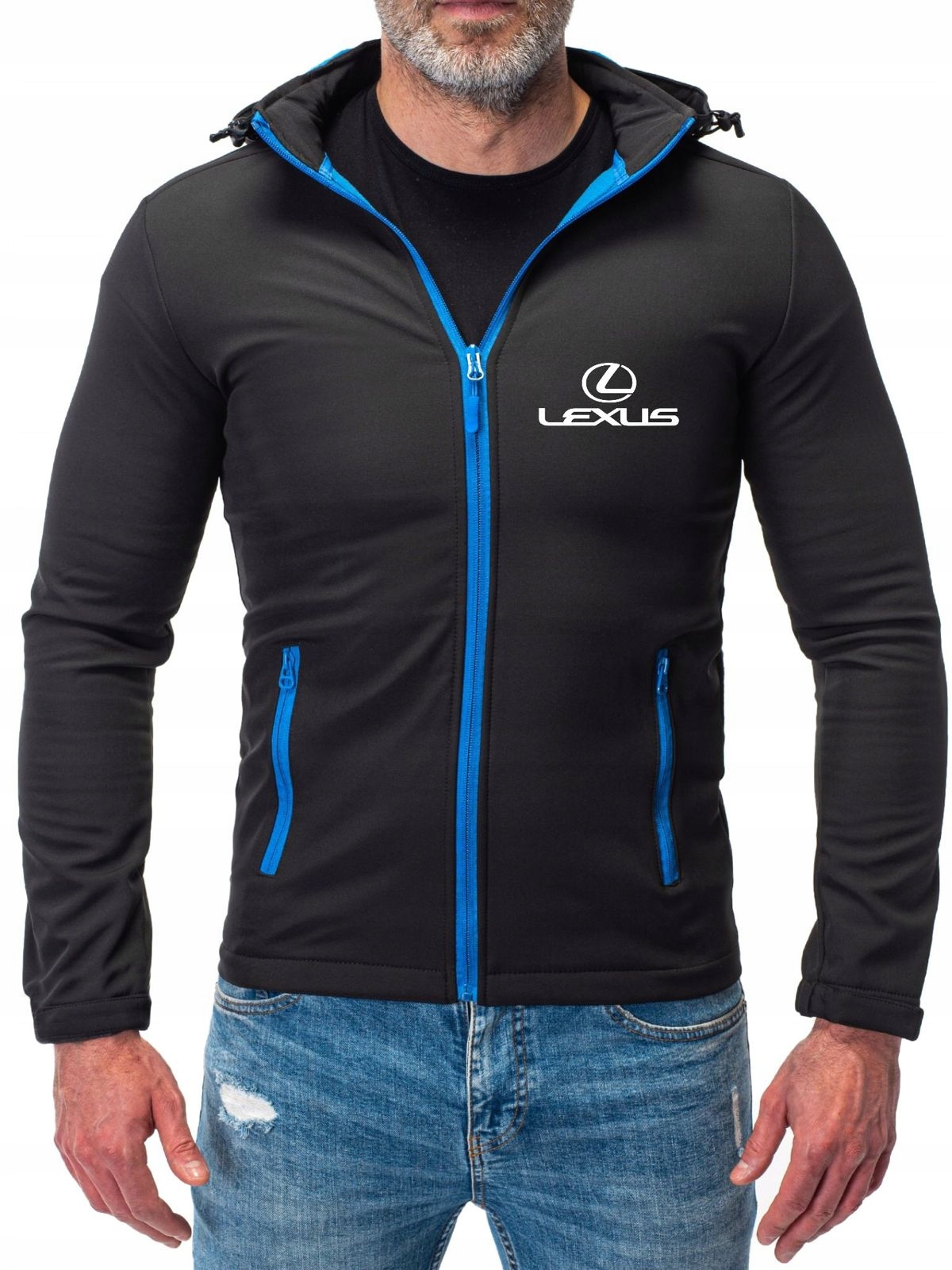 Pánská Přechodová Softshellová Bunda Lexus Černá, Velikost L