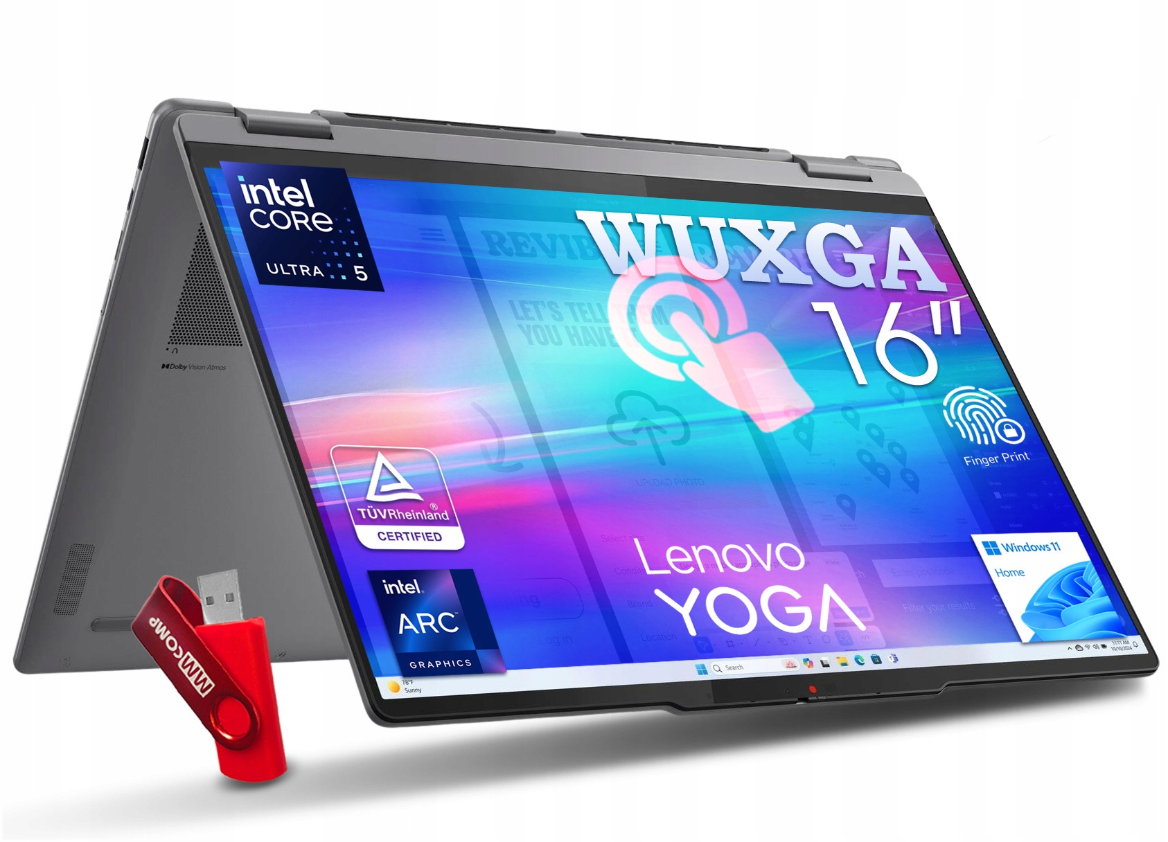 Notebook Lenovo Yoga 7 2-in-1 Core U7 32GB 1TB Ssd Wqxga Oled Projektování