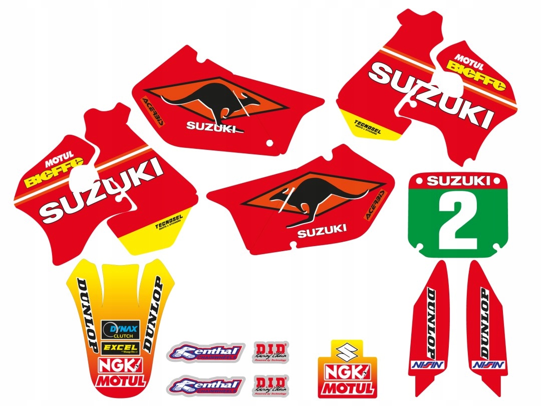 Nálepky Poťah Na Sedadlo Suzuki Rm 125/250 '96-'98, Replika