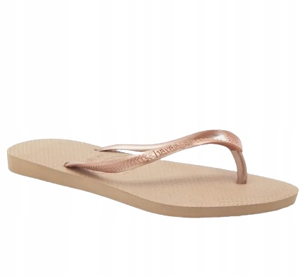 Havaianas Dámské Zlaté Bazénové Žabky S Logem 35-36 Ž_c