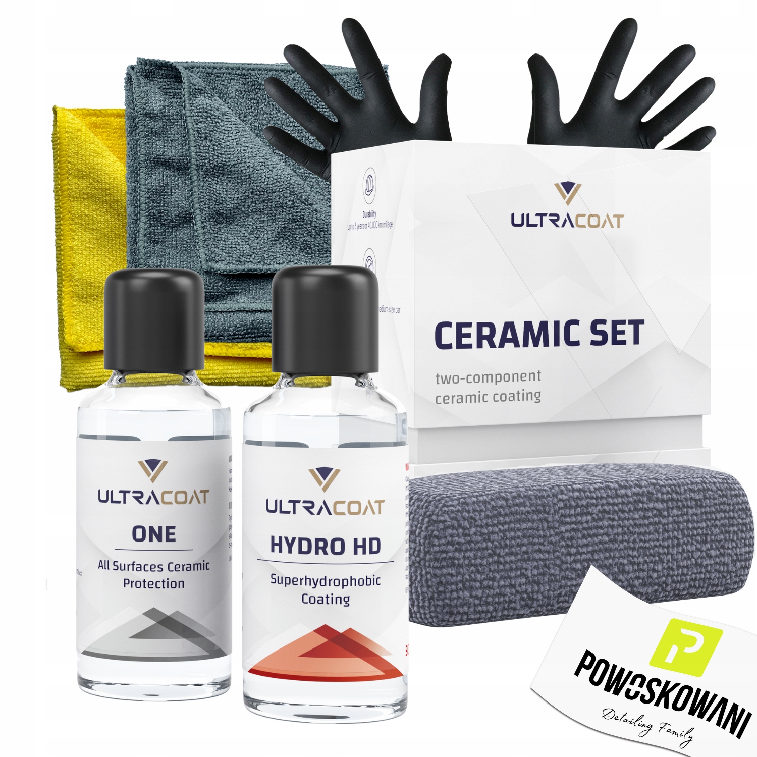 Ultracoat CERAMIC SET 30ml ONE+ HYDRO Powłoka Ceramiczna na Lakier ZESTAW