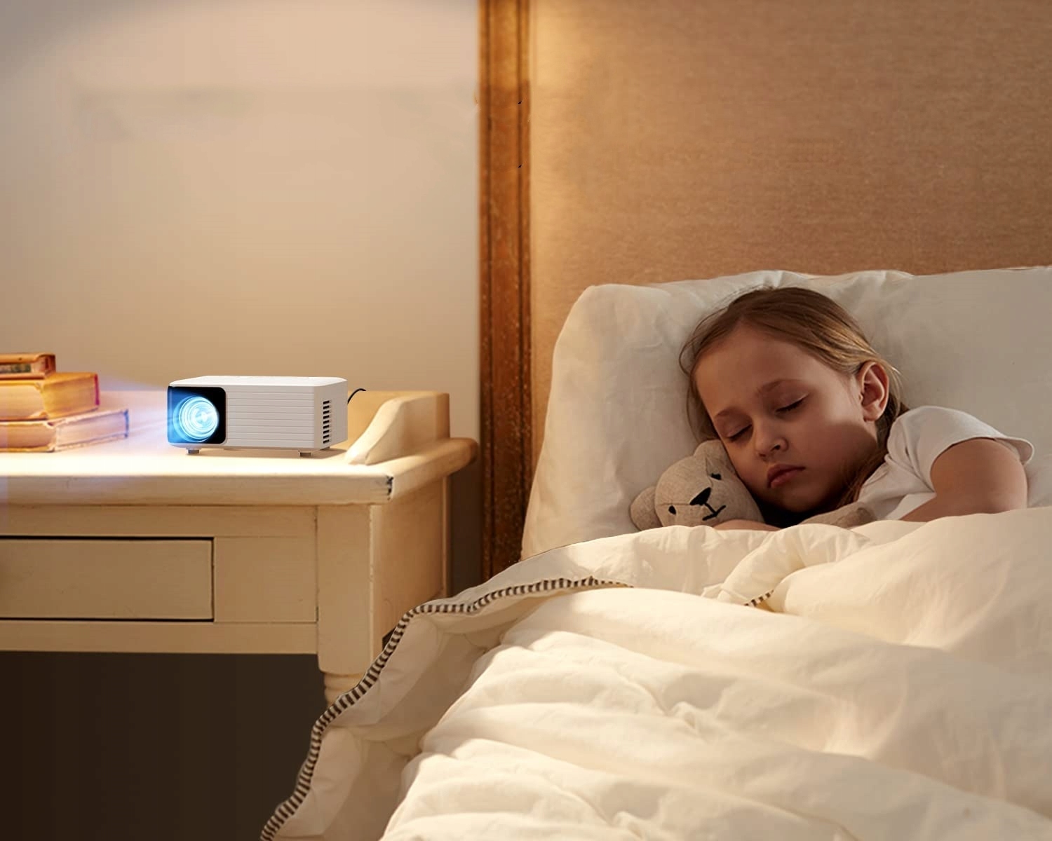 Projektor Yoton Y3PW LED Mini rzutnik projektor 1080P z WiFi Bluetooth Technologia wyświetlania LED