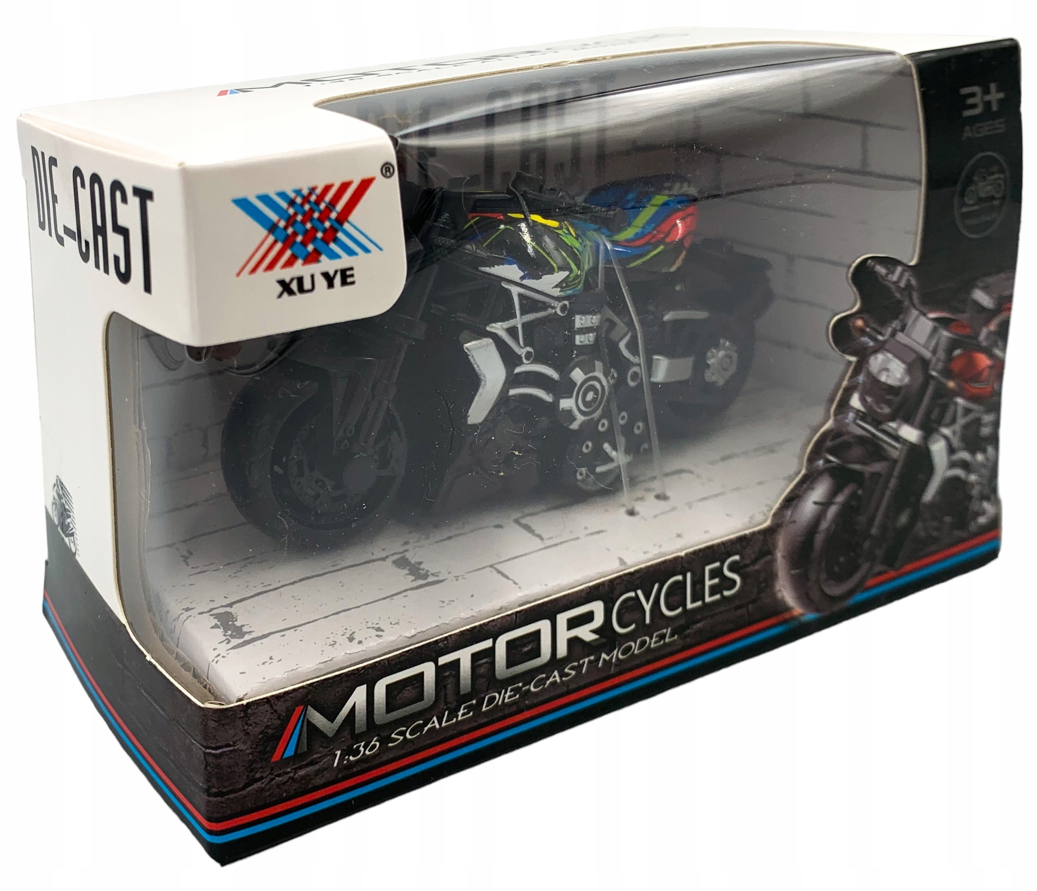 Motor motocykl model figurka chopper z napędem Marka For Fun