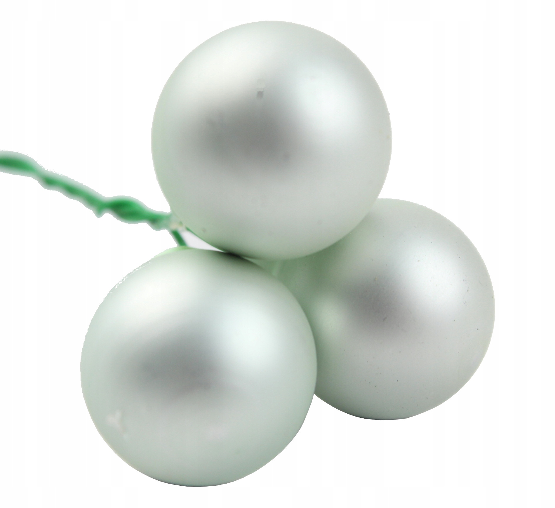 

Szklane Bombki Z Drutem 2cm 3szt Miętowe Mat