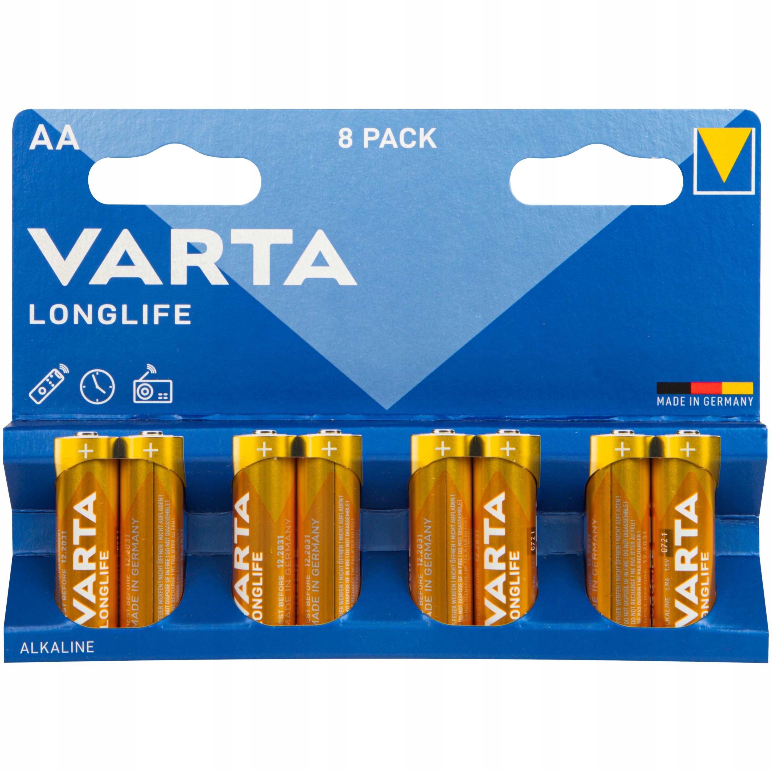

Baterie alkaliczne Varta Aa R6 Longlife 8 sztuk