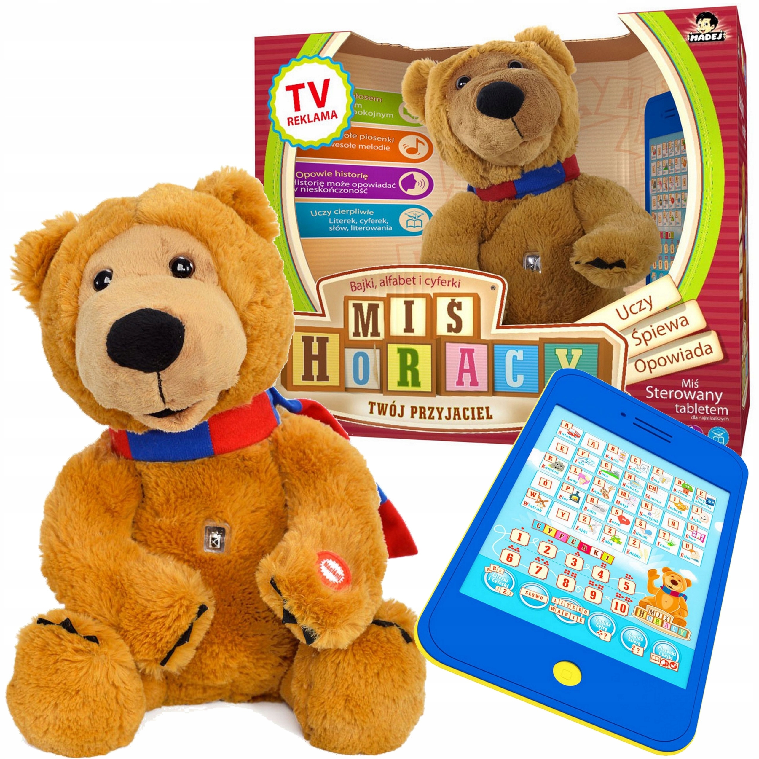 Madej Miś Horacy z tabletem 068079