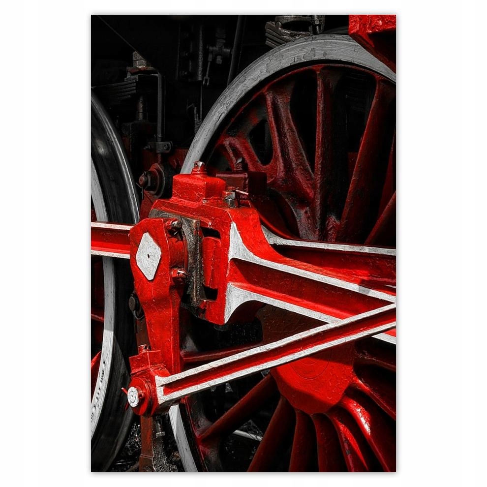 

Plakat 62x93 Czerwone koła parowozu