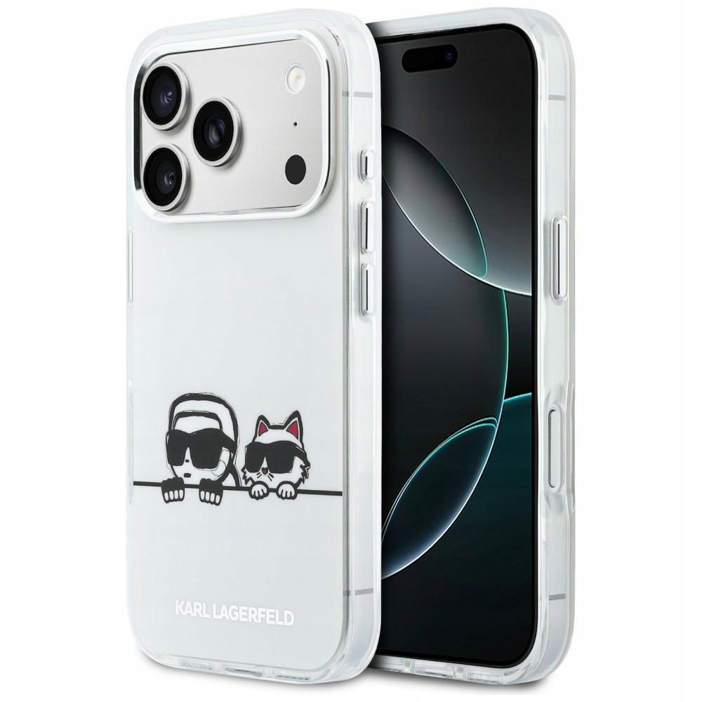 Pouzdro Karl Lagerfeld IML Karl & Choupette Peekaboo Logo MagSafe pro iPhone 17