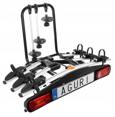 AGURI PLATFORMA BAGAŻNIK NA 3 Rowery na Hak Producent Aguri