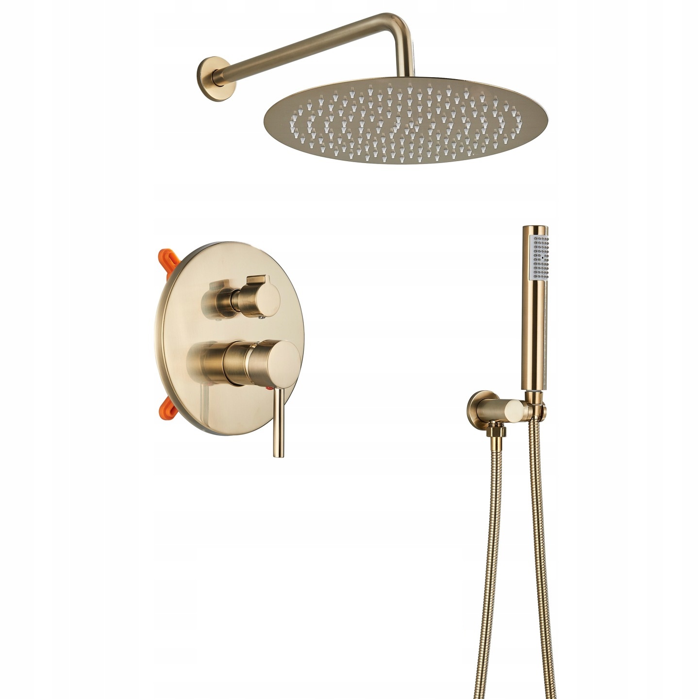 Podomietkový sprchový set Chde Zlatý mat