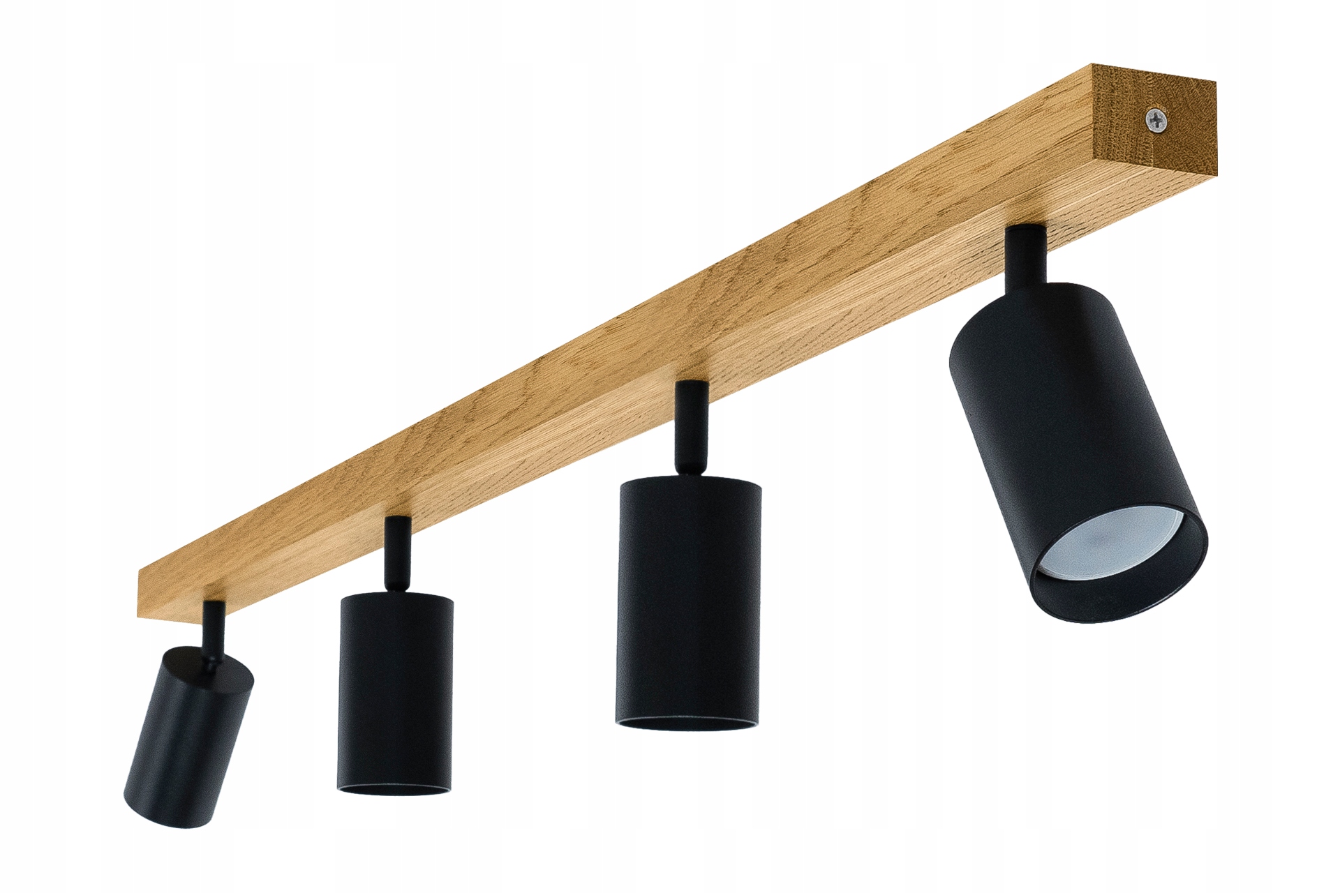 Spot Led lampa sufitowa Dębowa Modern 90x16 cm GU10 Ruchoma Natynkowy