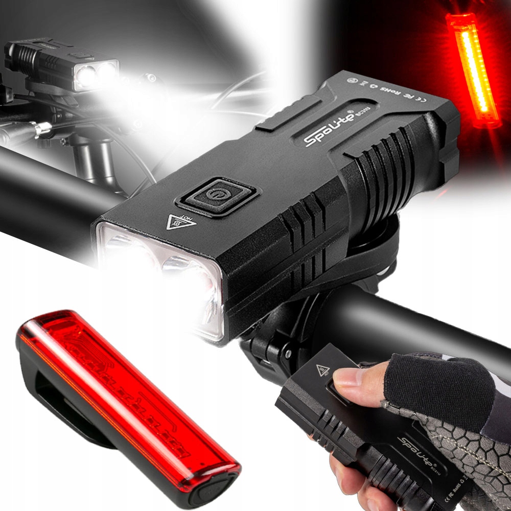 Světlo na kolo s vysokou svítivostí 3000 LM Reflektor zadní světlo