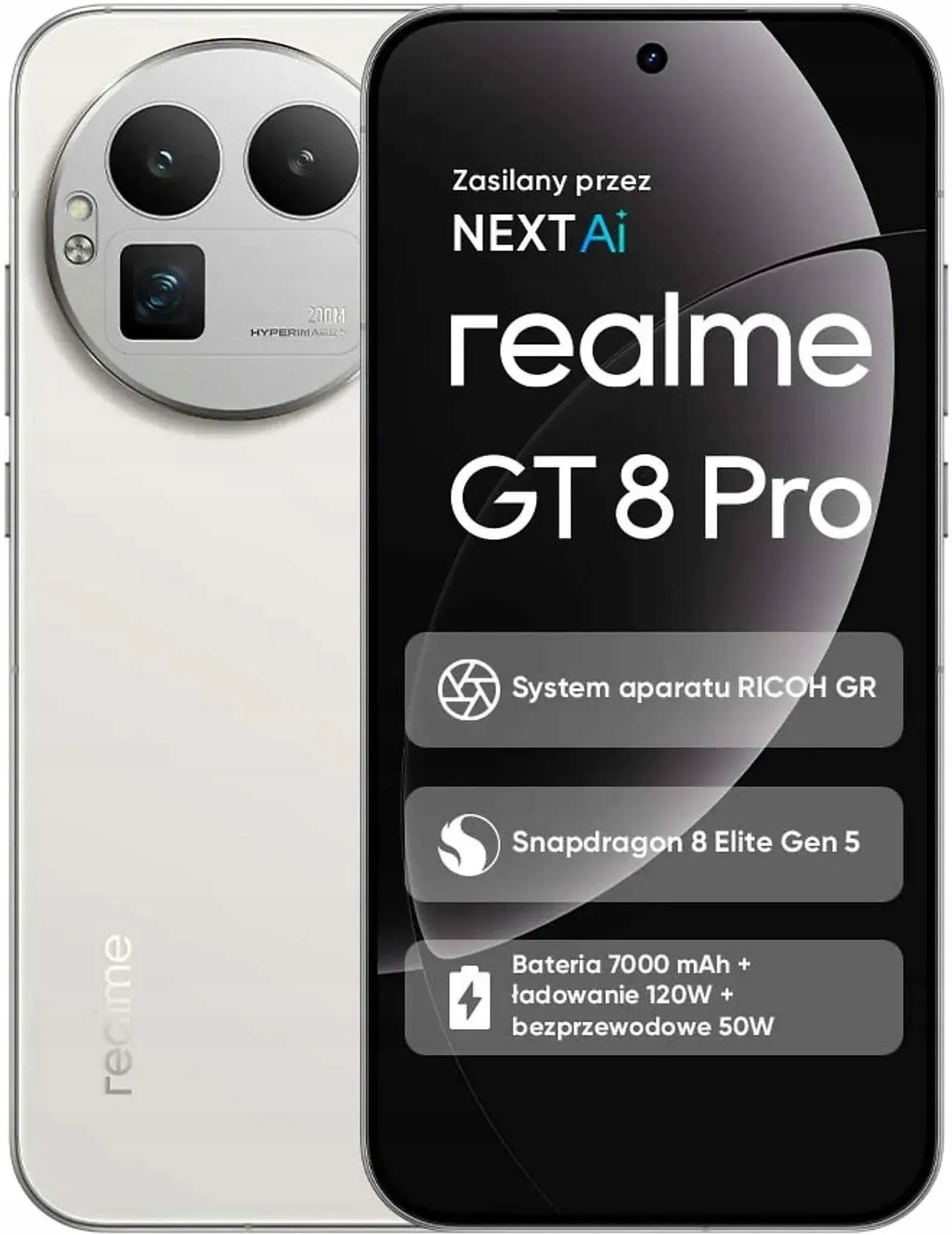 Smartphone realme Gt 8 Pro 16/512GB 5G Oled Nfc Dual Sim Bílý Diary White