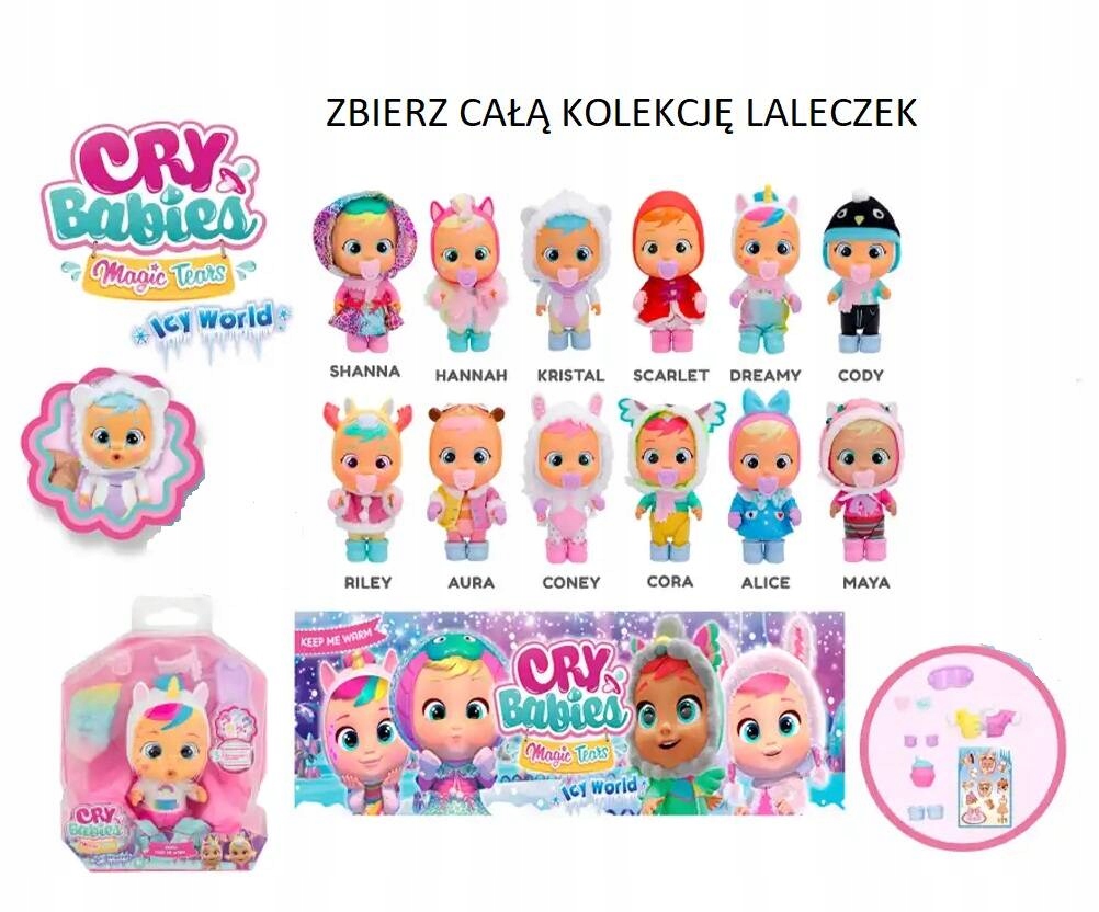 CRY BABIES MAGIC TEARS LALKA BOBAS CORA PŁACZE Kod producenta 905801