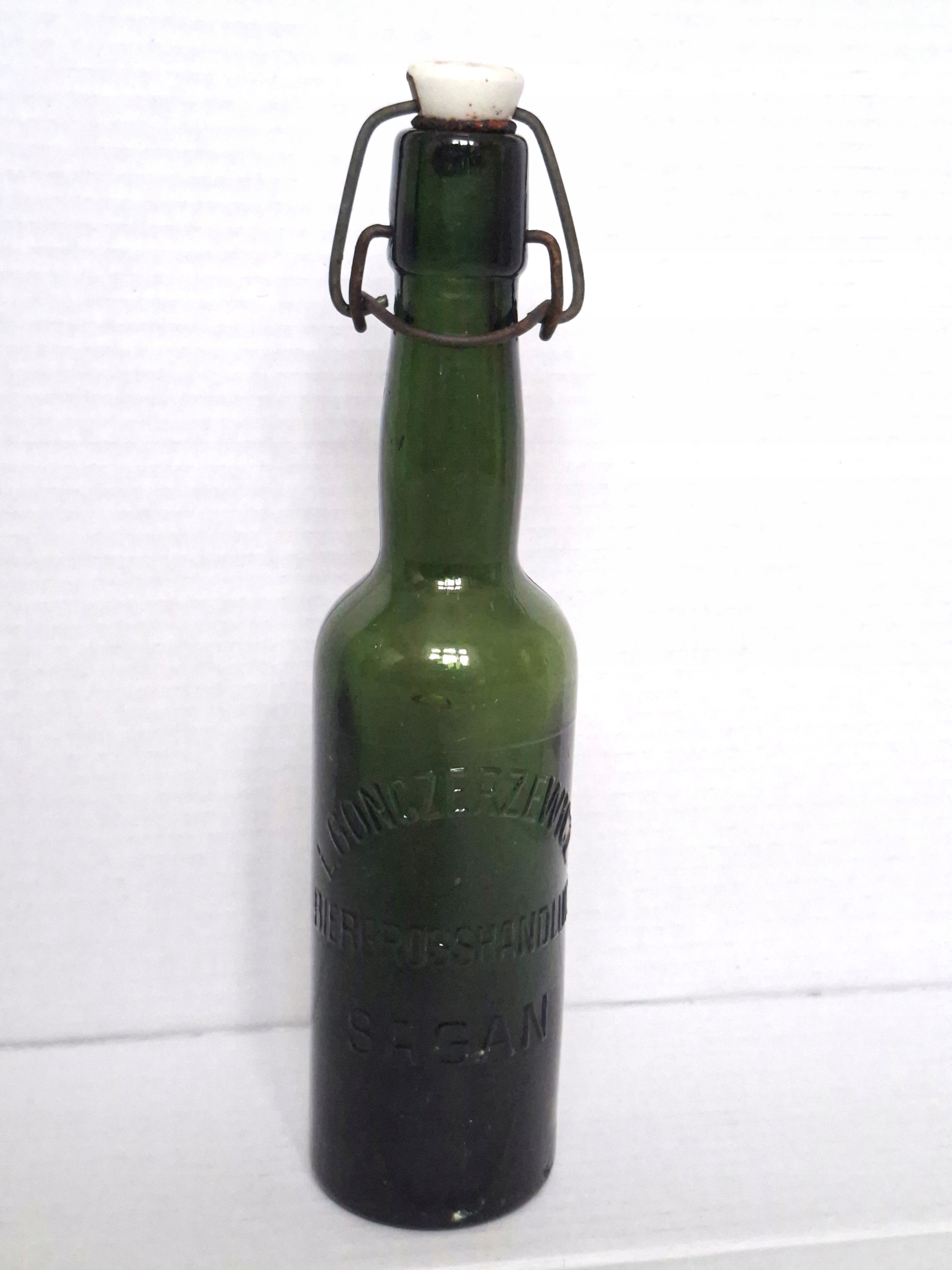 Butelka szklana browar L. Gonczerzewicz Sagan Żagań