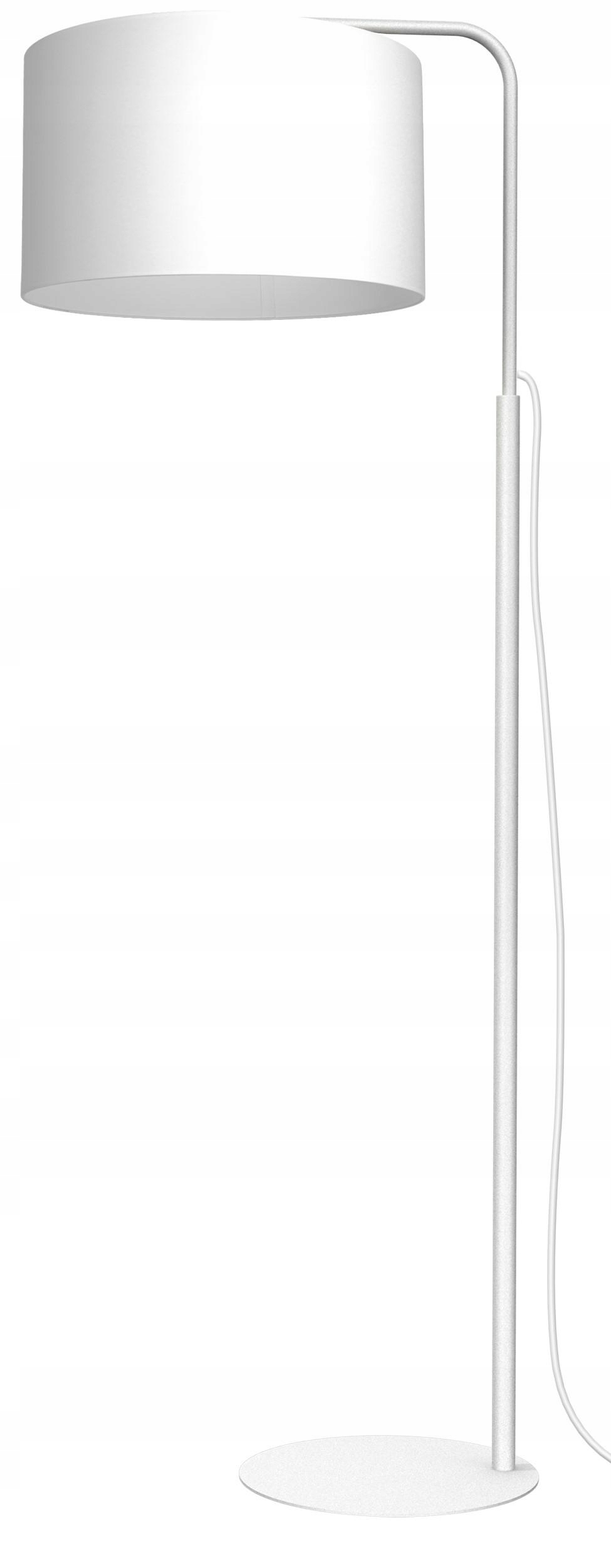 Stojacia podlahová lampa Arden Biely Abažúr 1xE27 151 cm klasická do obývačky