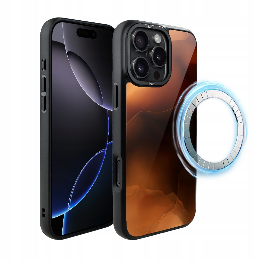 Matný Pouzdro Ibizu DropGuard s MagSafe na iPhone 16 Pro Max, barva Mars Sunset