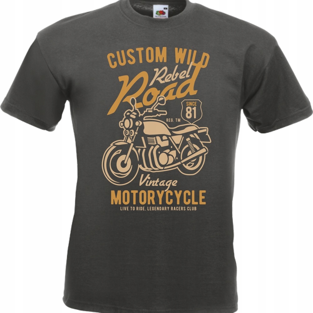 

Koszulka motor motocykl motocyklista S grafitowa