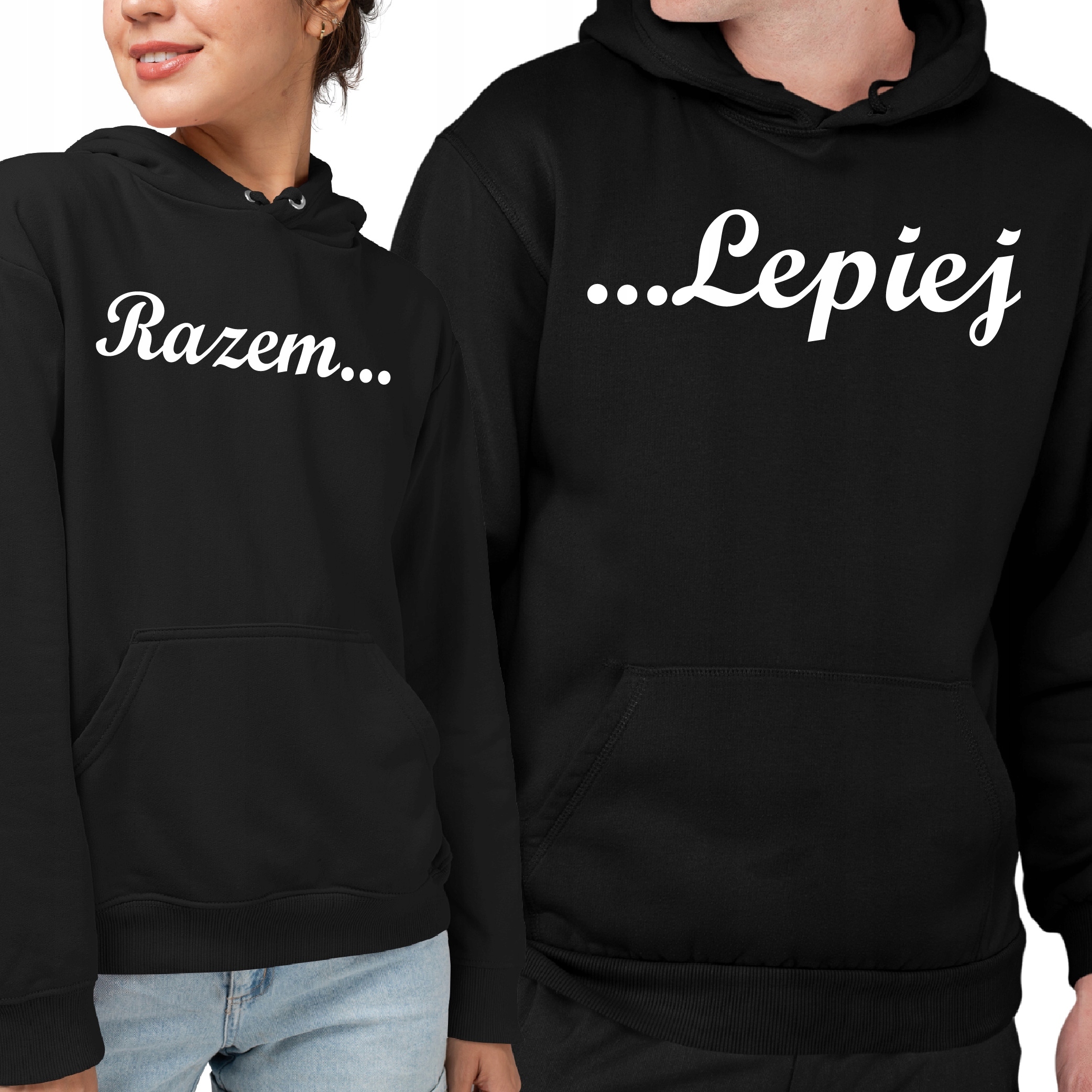 KOMPLET BLUZ RAZEM LEPIEJ DZIEŃ MATKI OJCA KOBIET Rozmiar XXL