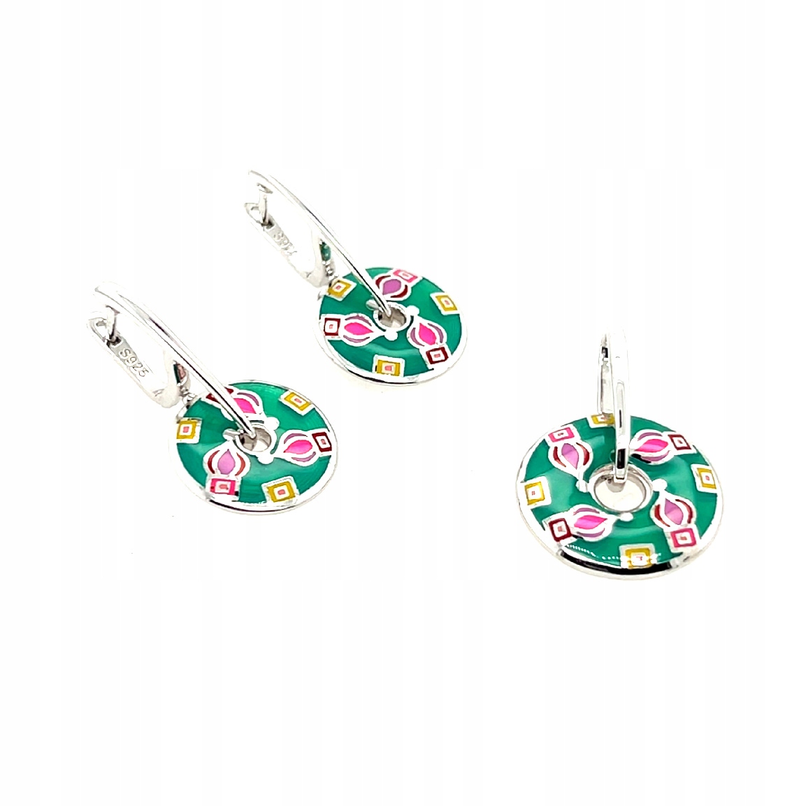 Smalt stříbrný komplet s motivem balónu