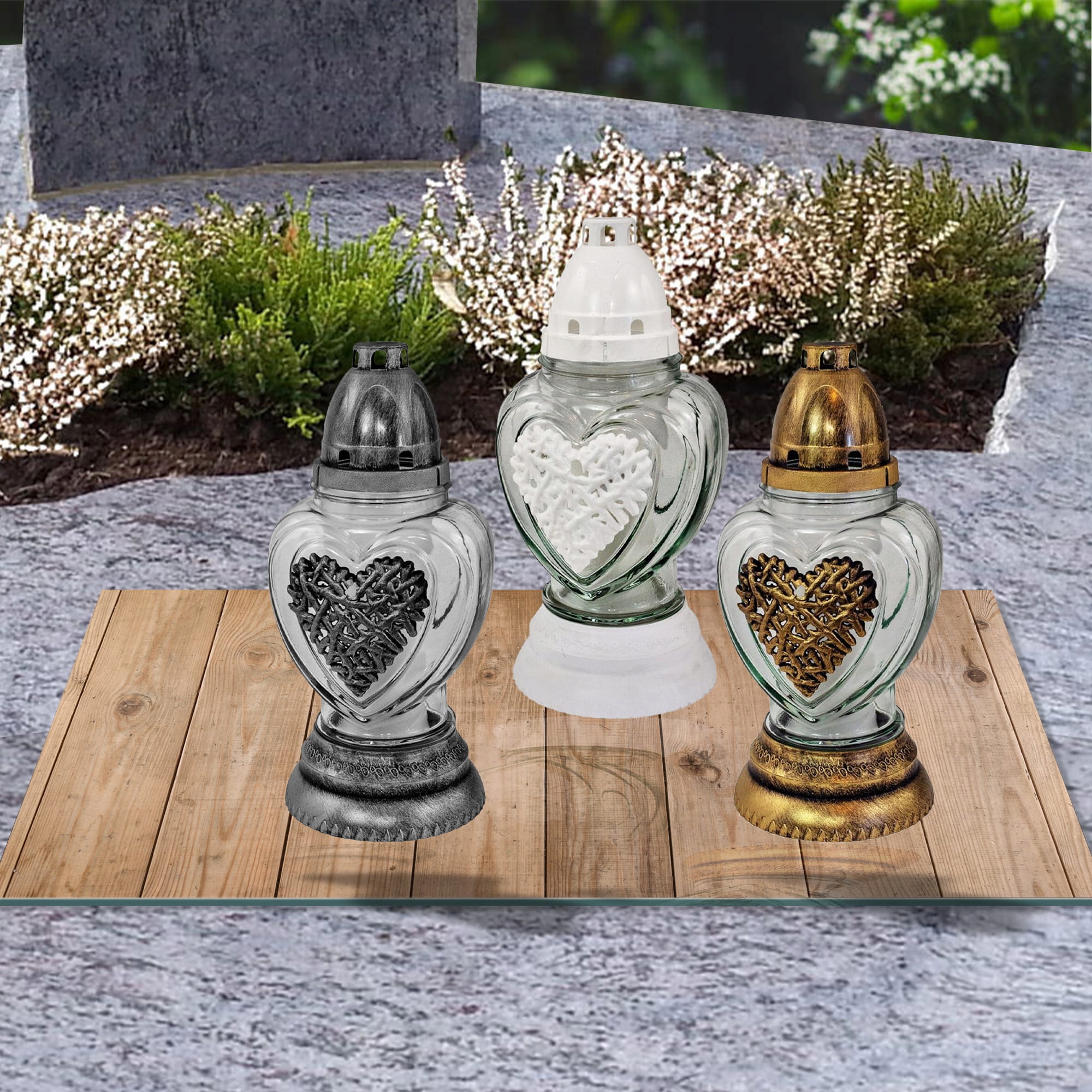 SZKLANA PODSTAWKA POD ZNICZE 60x20cm Panele 103c Materiał szkło hartowane