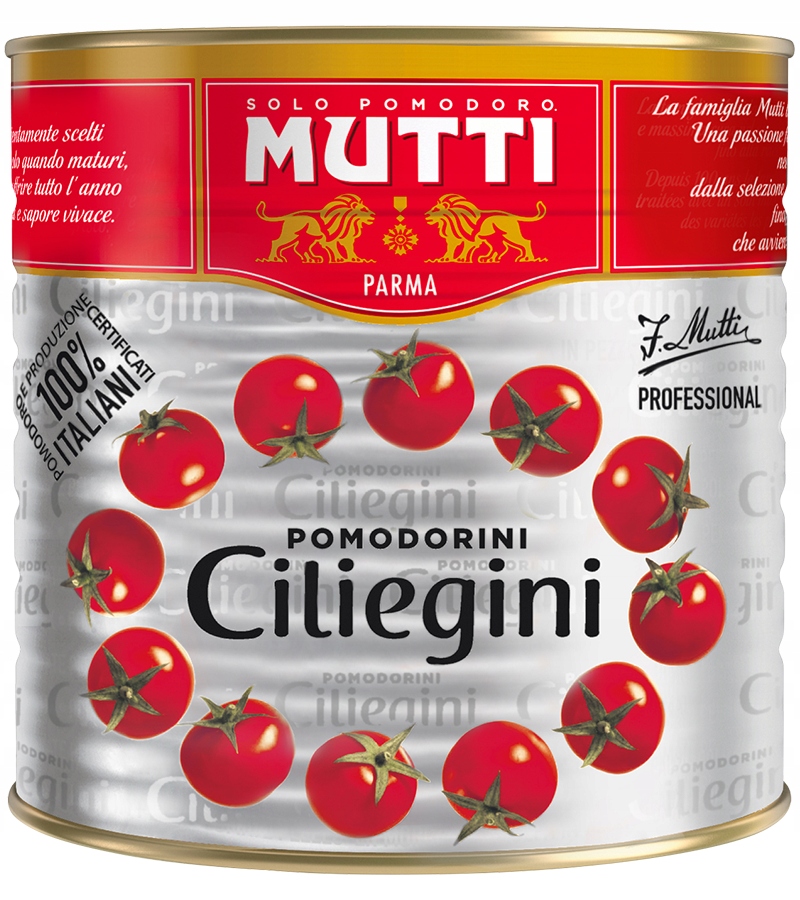 Levně Rajčata Ciliegini 2,5 kg – Mutti italské rajčatové koktejly