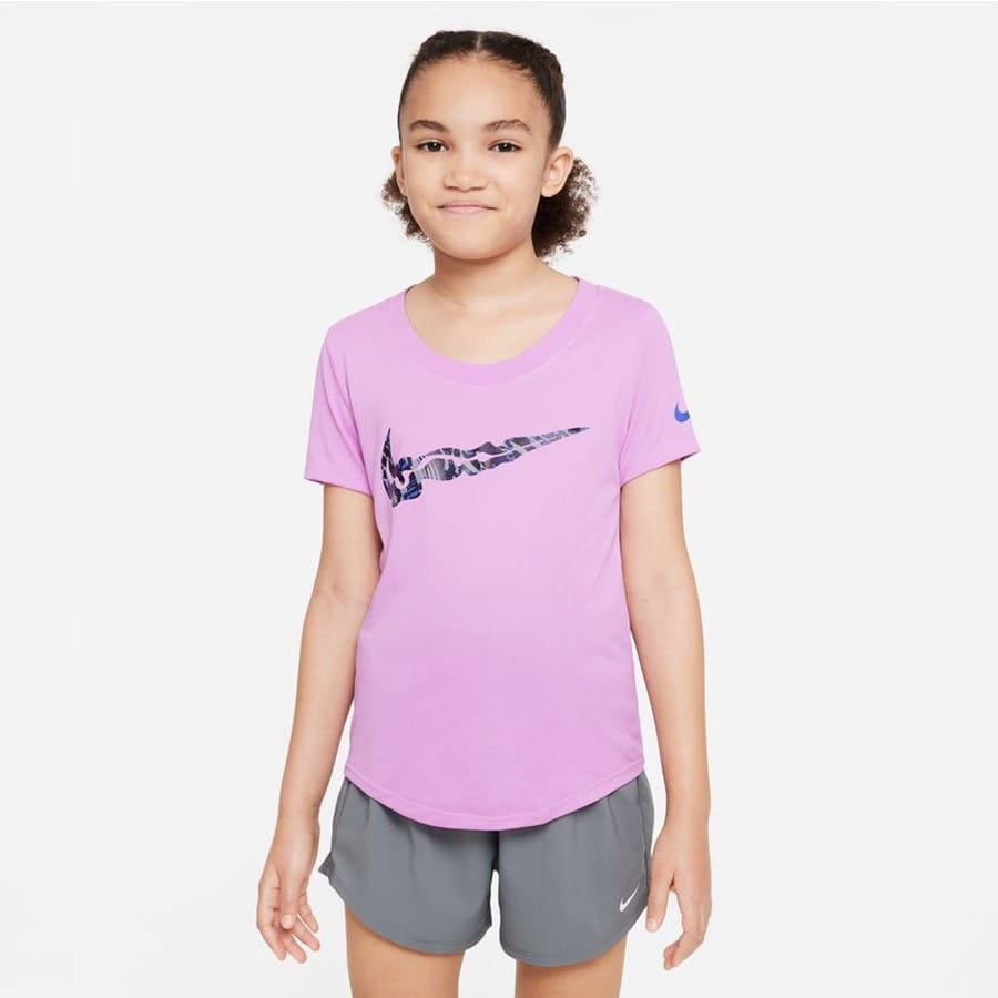 T-Shirt Nike Dri-Fit girls DZ3583 532 Fioletowy, XL (158-170CM)