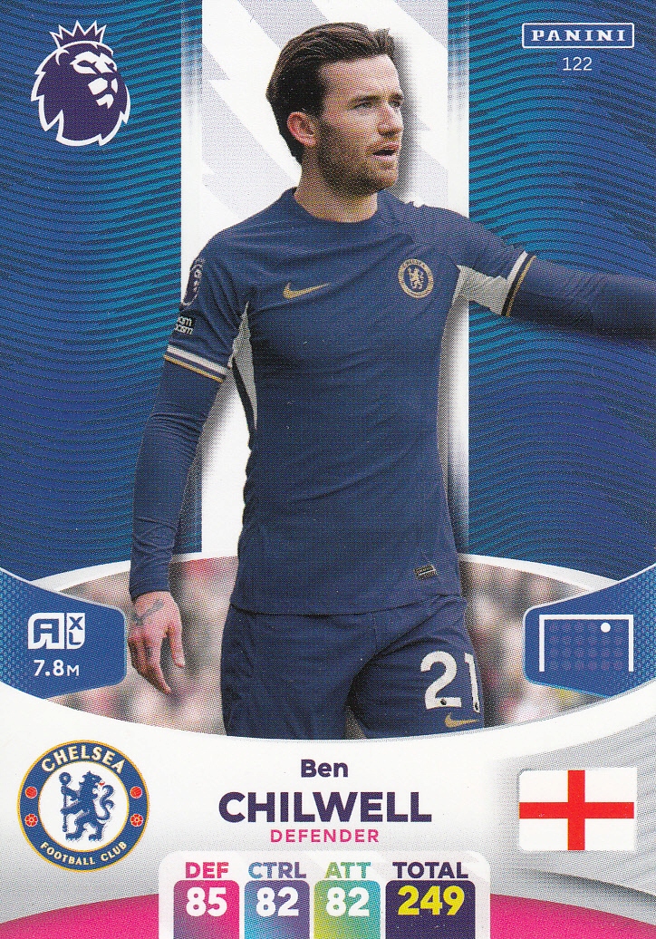 Panini Premier League 2024 Karty piłkarskie Chelsea Chilwell 122