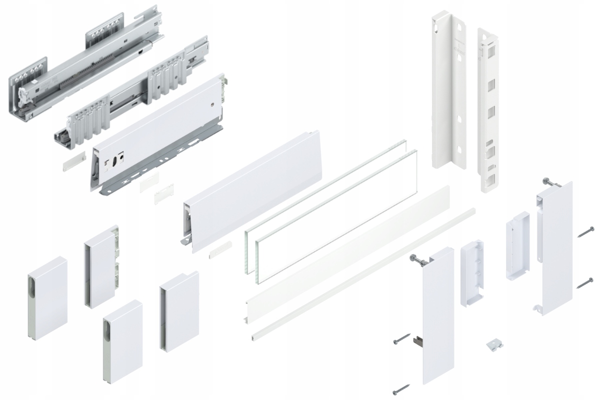 Blum Šuplík Merivobox 270 Vysoká E vnitřní bílá 40 kg