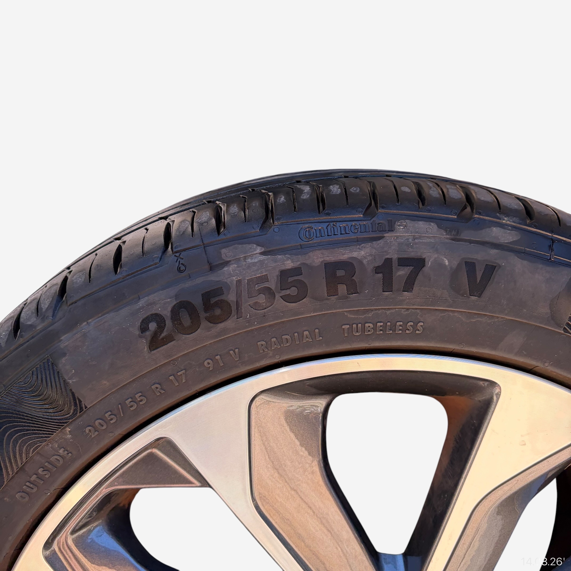 wheels tyres discs KIA STONIC CONTINENTAL 205/55/17" 5MM summer