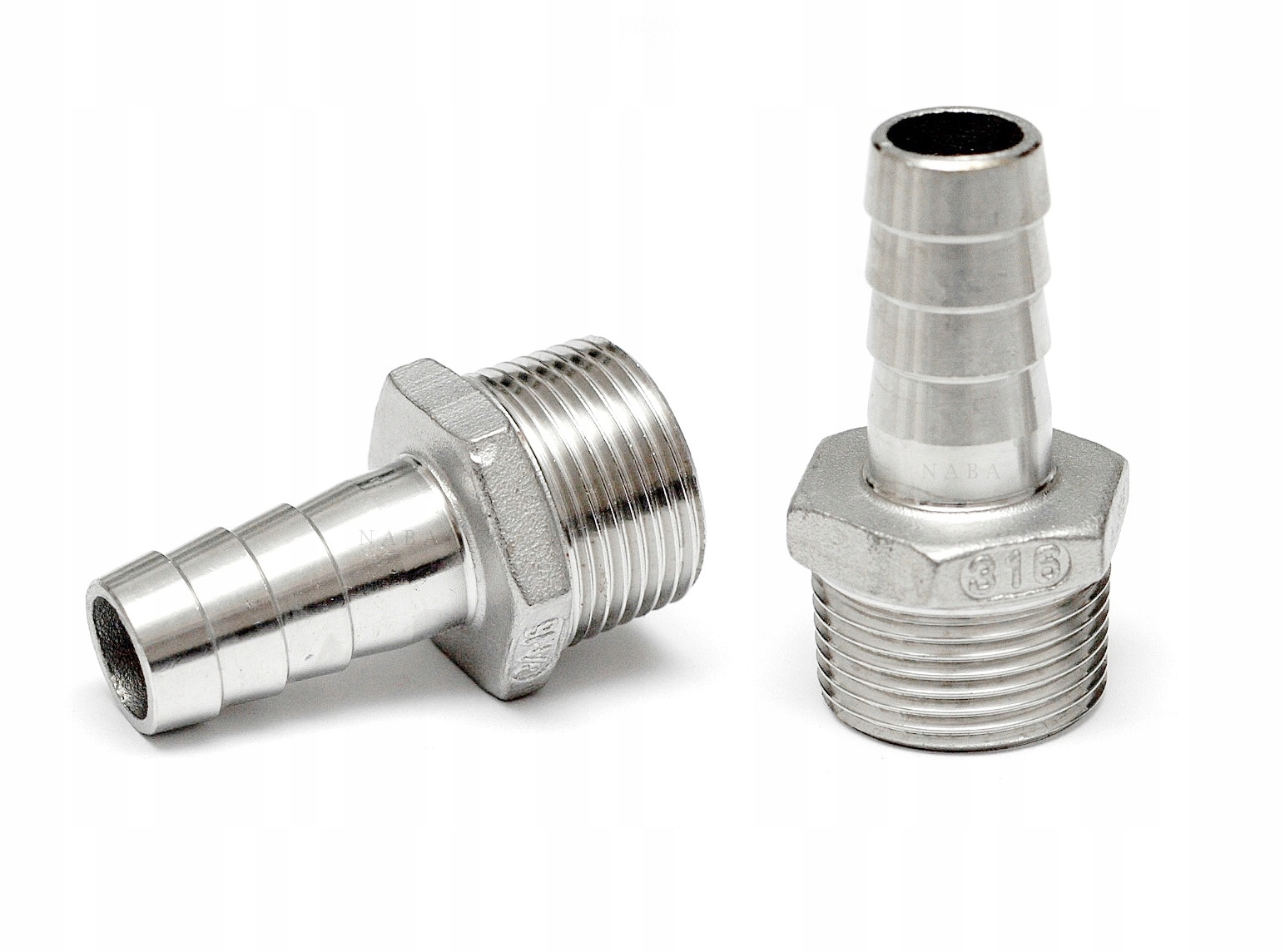

Nypel Króciec Nierdzewny 1/2" Na Wąż 9mm