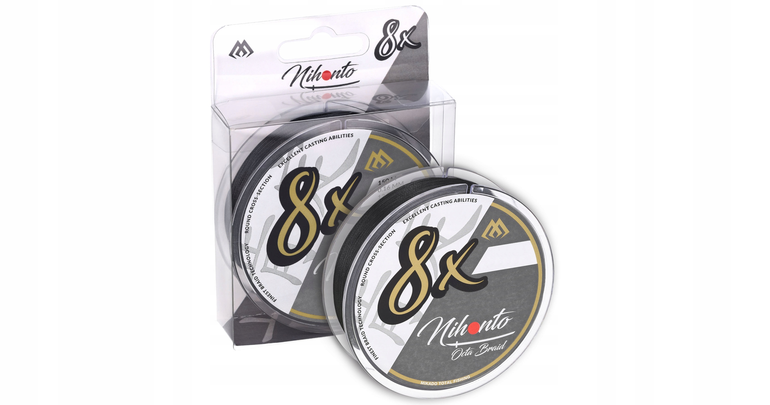 Mikado Plecionka Nihonto Octa Braid 0.10mm/7.75kg/150m Czarna