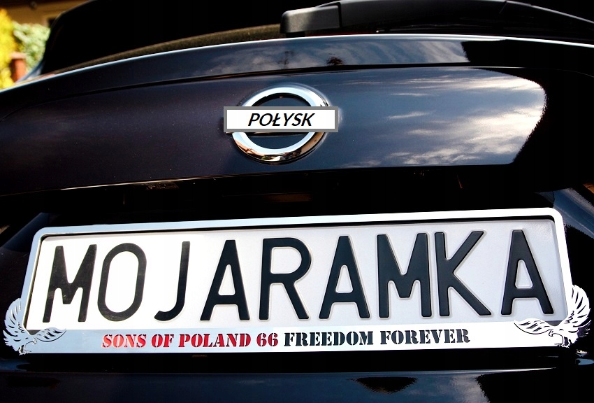 Ramka na pod rejestrację METAL do tablic VW R-LINE Rline R Line Volkswagen Numer katalogowy producenta A131