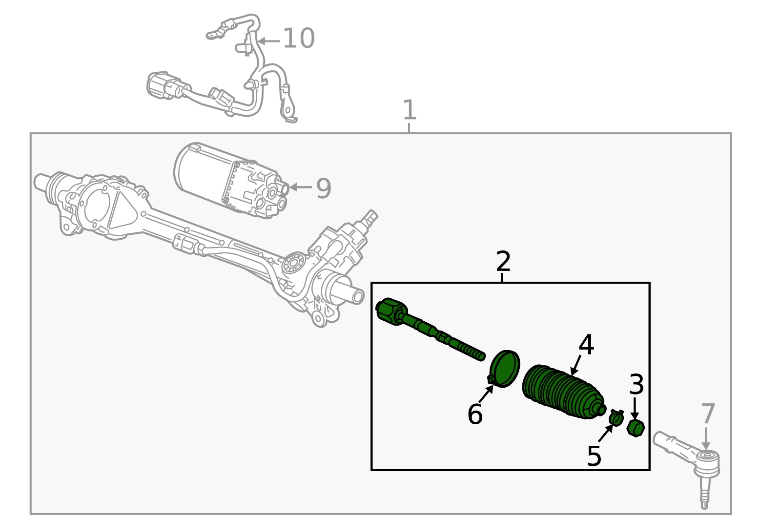 Chevrolet Corvette C8 barra sterzo 2020-2026 OEM