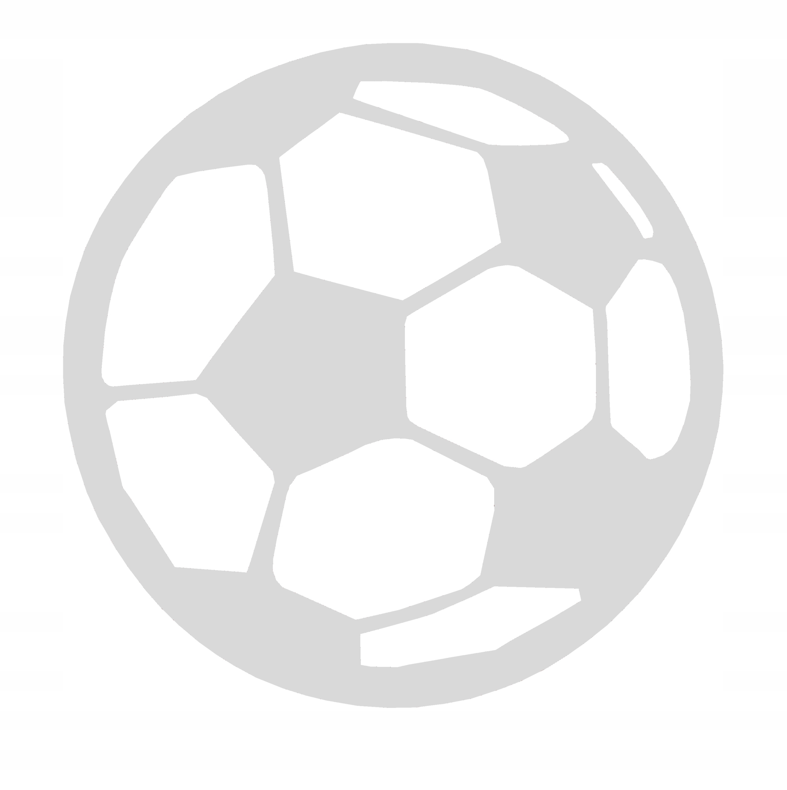 

Zawieszka dekor ozdoba ażurowa Piłka football biel