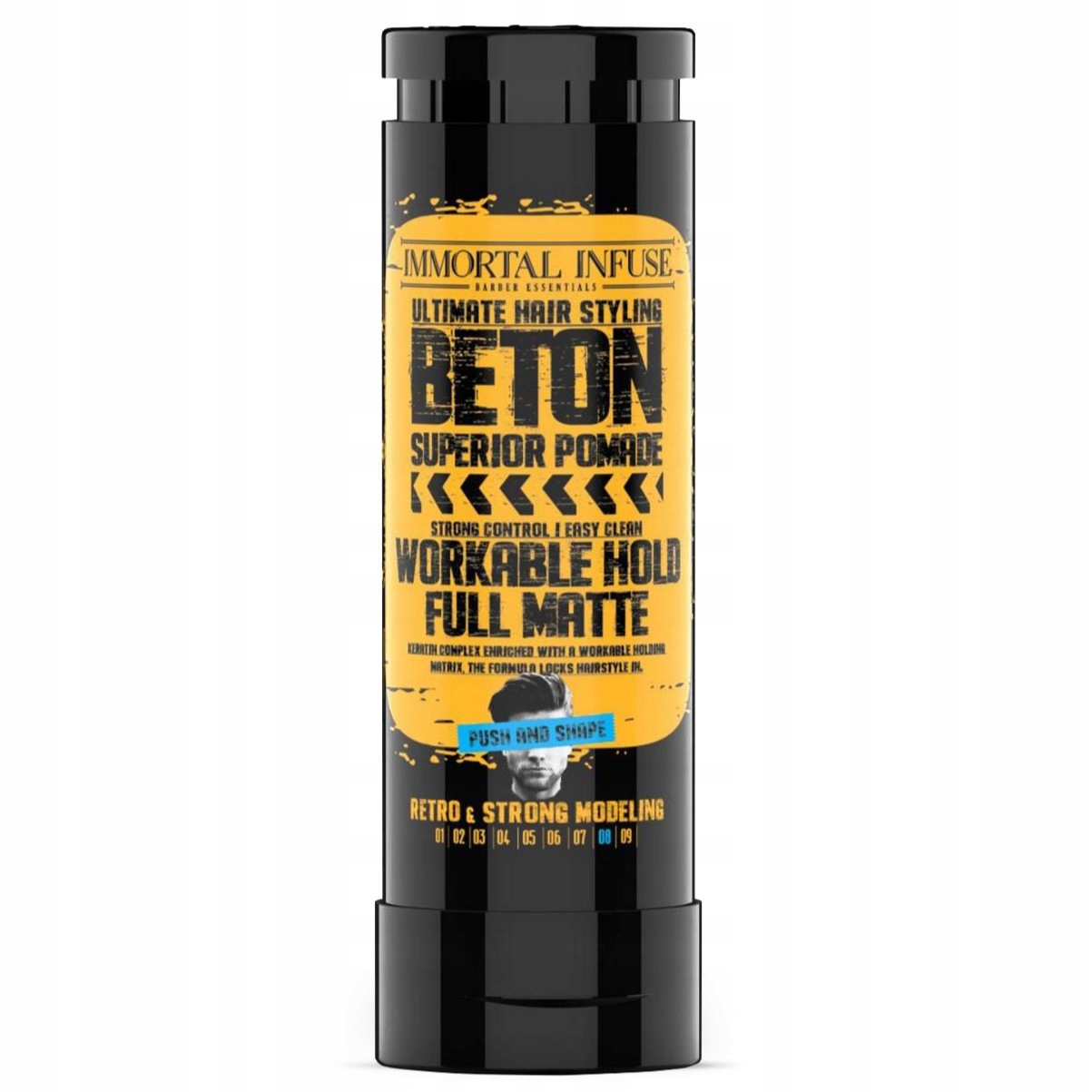 Pomada do Włosów Matowa z Aplikatorem 100 ml Immortal Beton