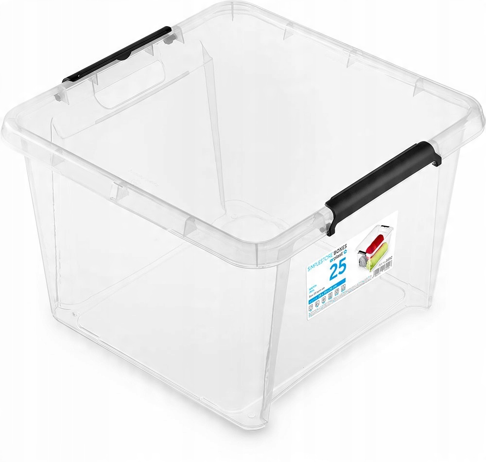 

Pojemnik ogranizer plastikowy pudło z pokrywą 25 l