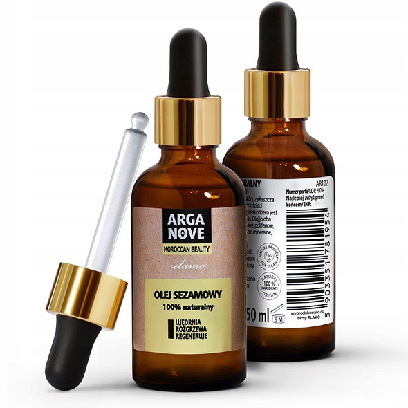 OLEJ SEZAMOWY 100% Naturalny unrafined 50ml