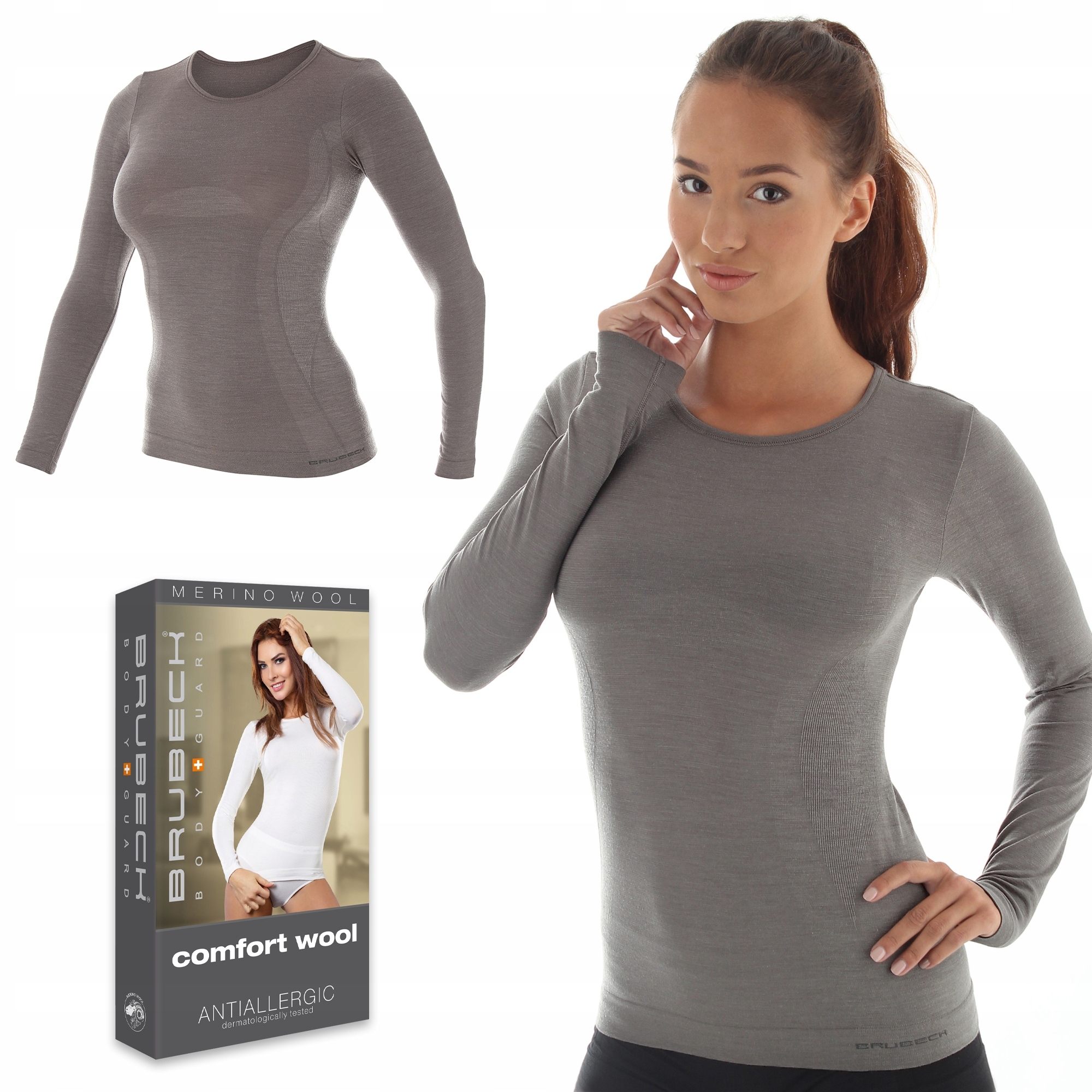 Brubeck LS11610 tričko dámské termo Vlněné XL