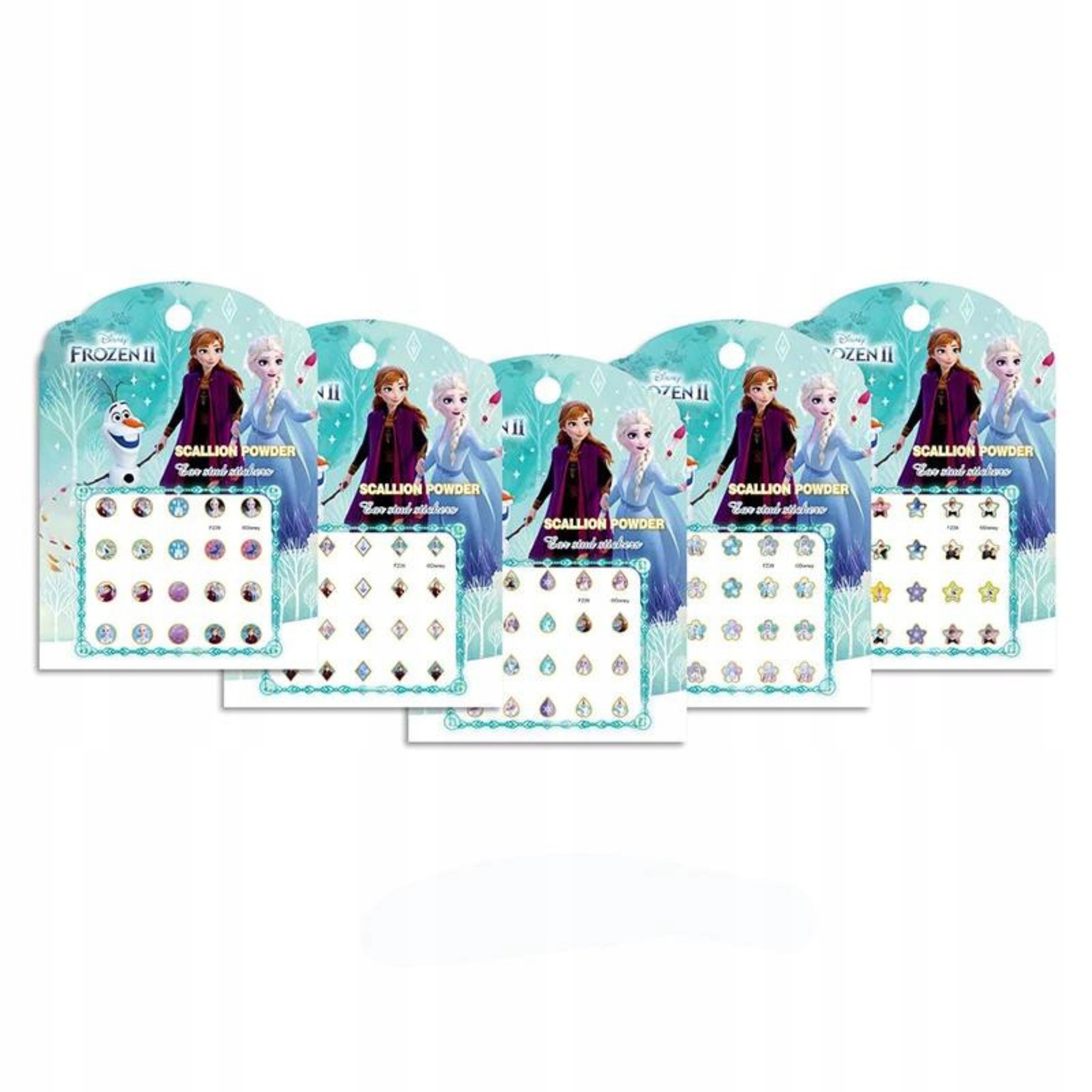 KOLCZYKI NAKLEJKI DLA TWOJEJ KSIĘŻNICZKI - KRAINA LODU II Marka Disney