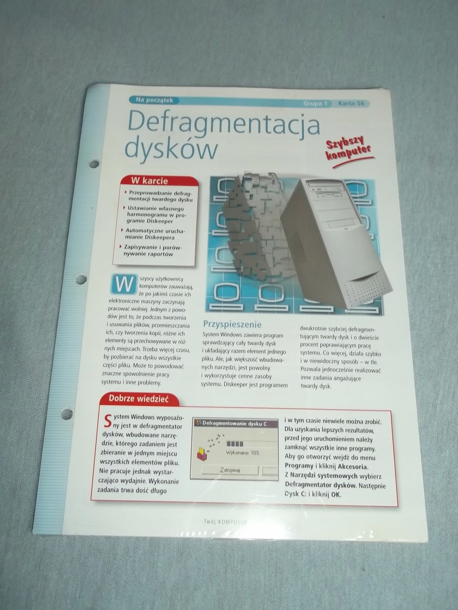 TWÓJ KOMPUTER bez tajemnic - Defragmentacja dysków
