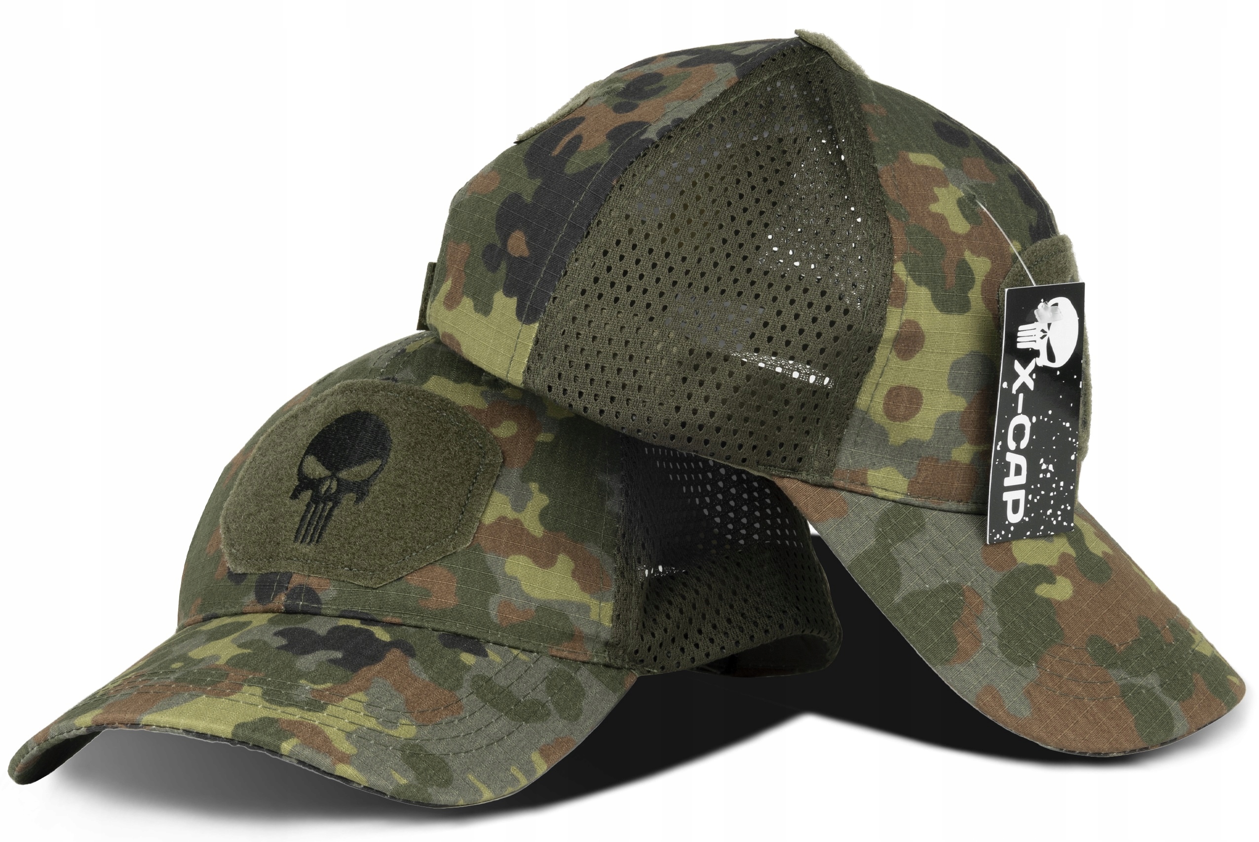 CZAPKA Z DASZKIEM MĘSKA BEJSBOLÓWKA MORO Z SIATKĄ Skład materiałowy 60% bawełna 40% poliester