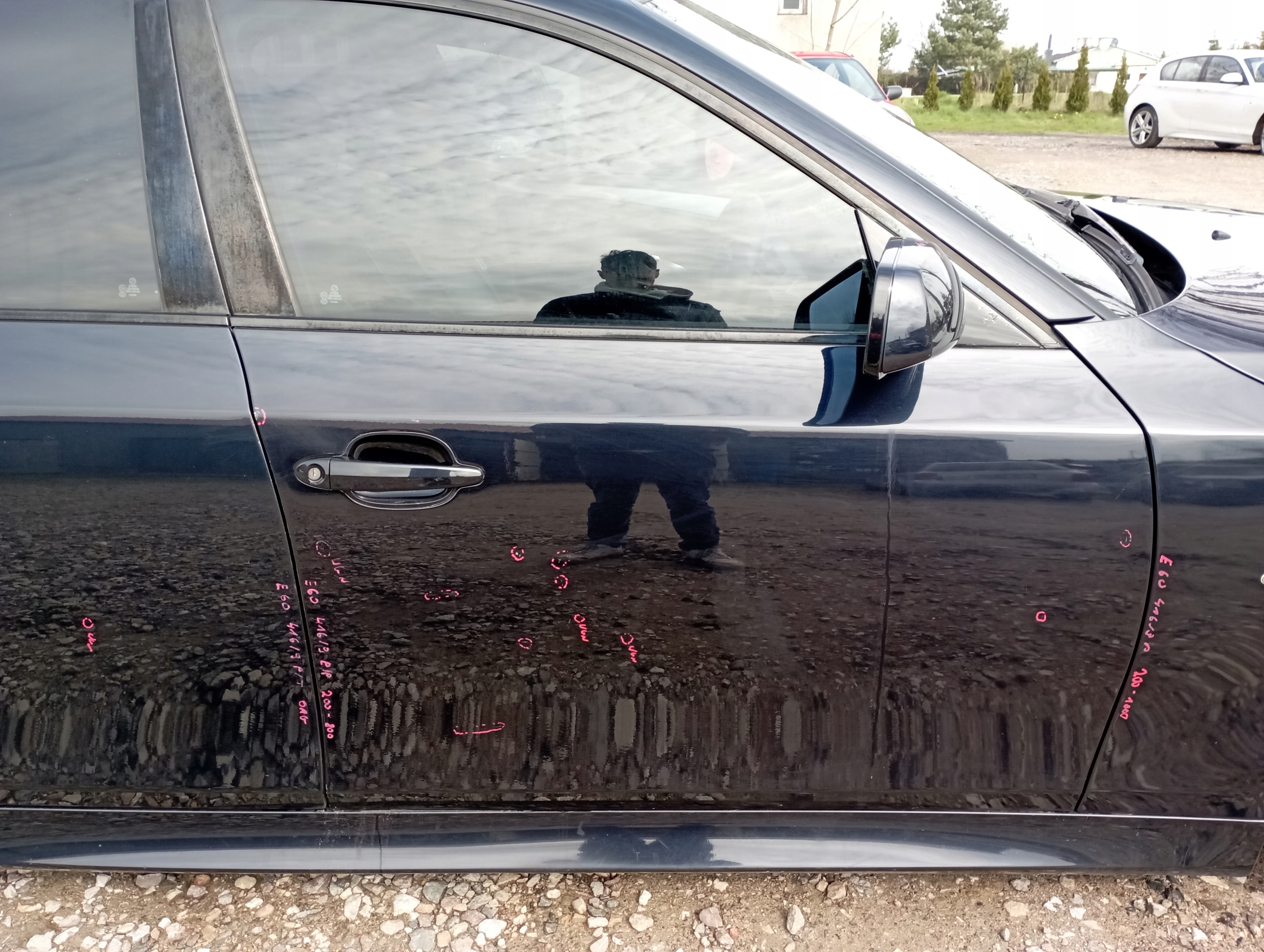 ДВЕРИ ПРАВЕ СПЕРЕДИ BMW E60 КАРБОНШВАРЦ 416/9