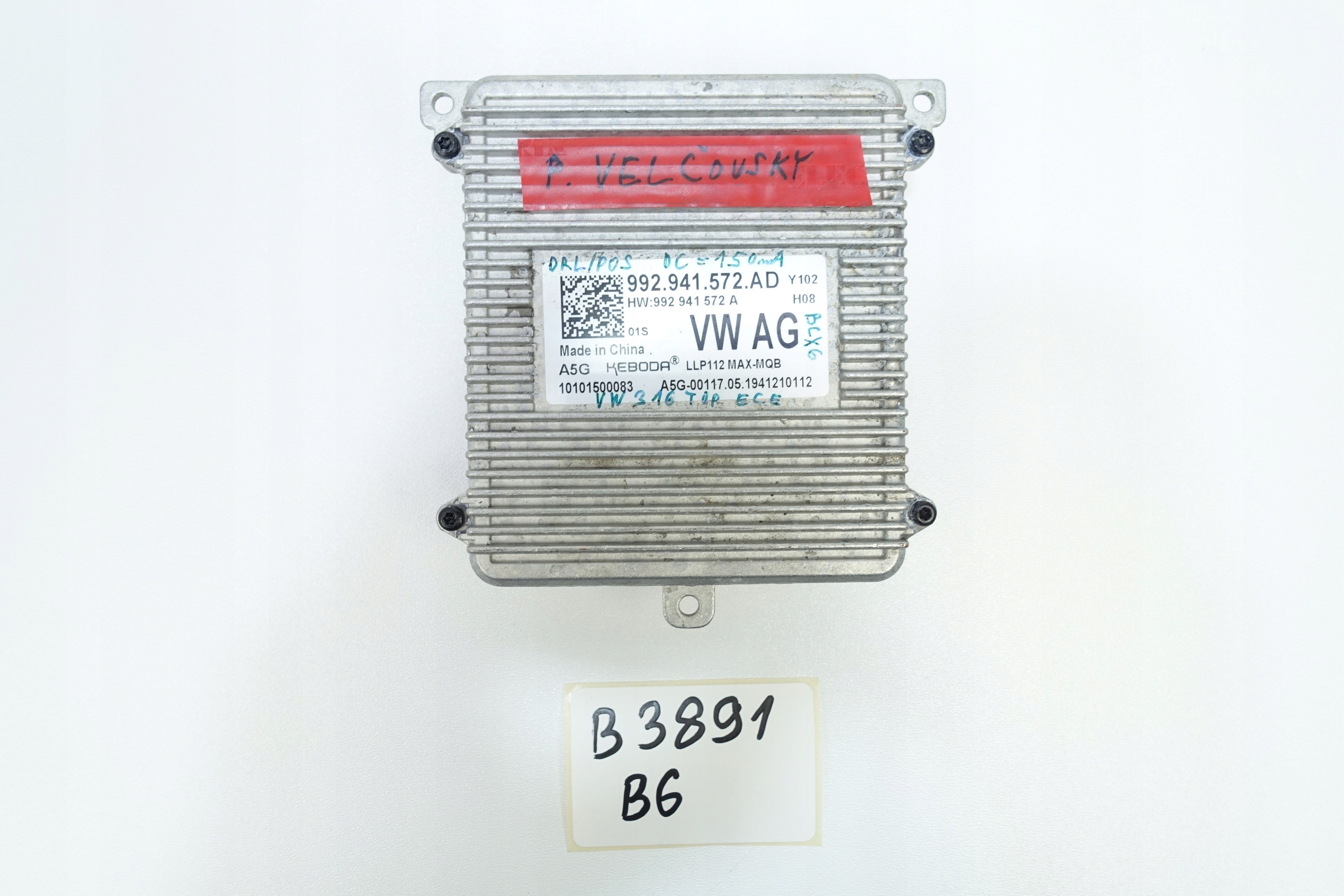 control unit module VW GOLF LEON 992941572AD