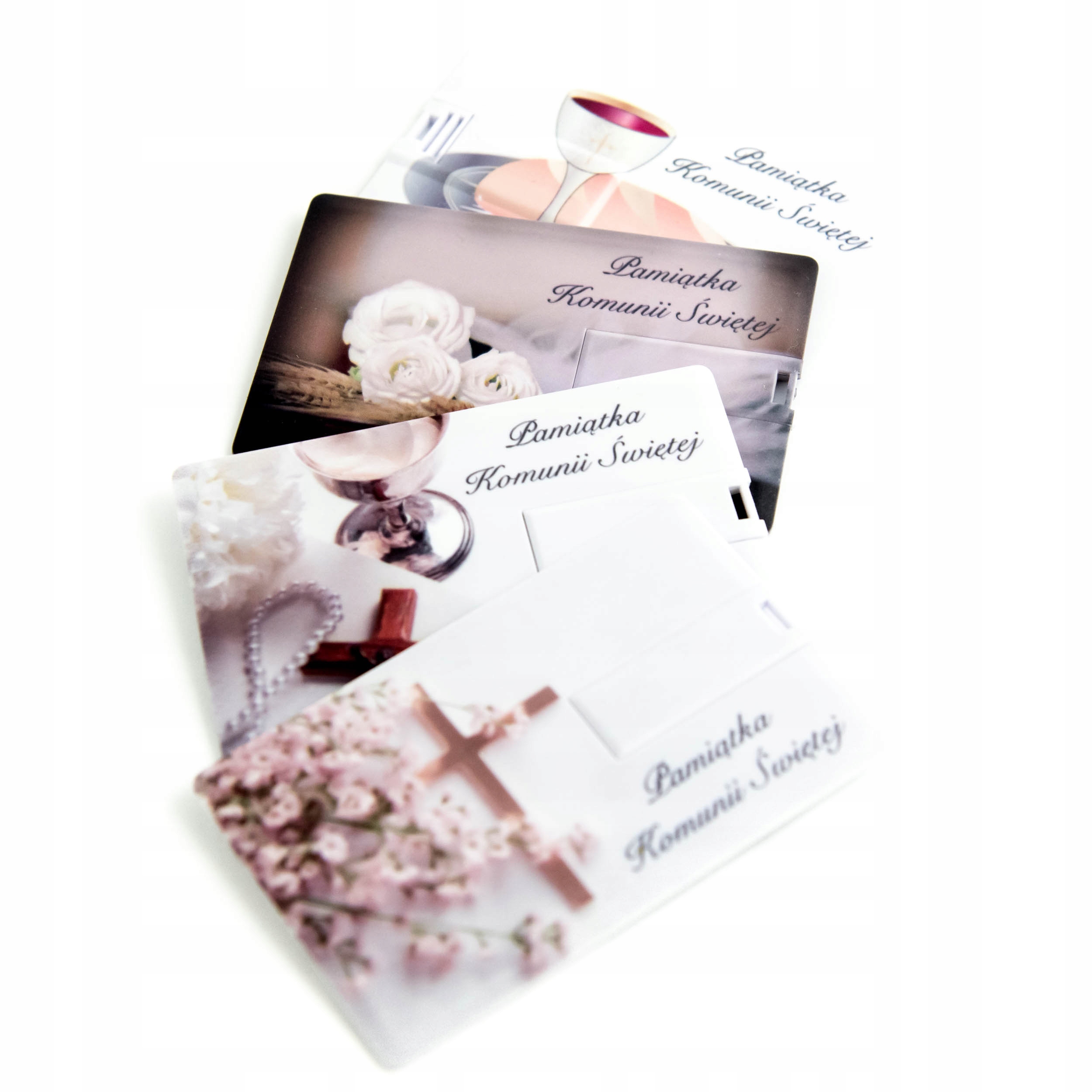 Pendrive Karta 4 Gb 2.0 z nadrukiem Uv Komunia